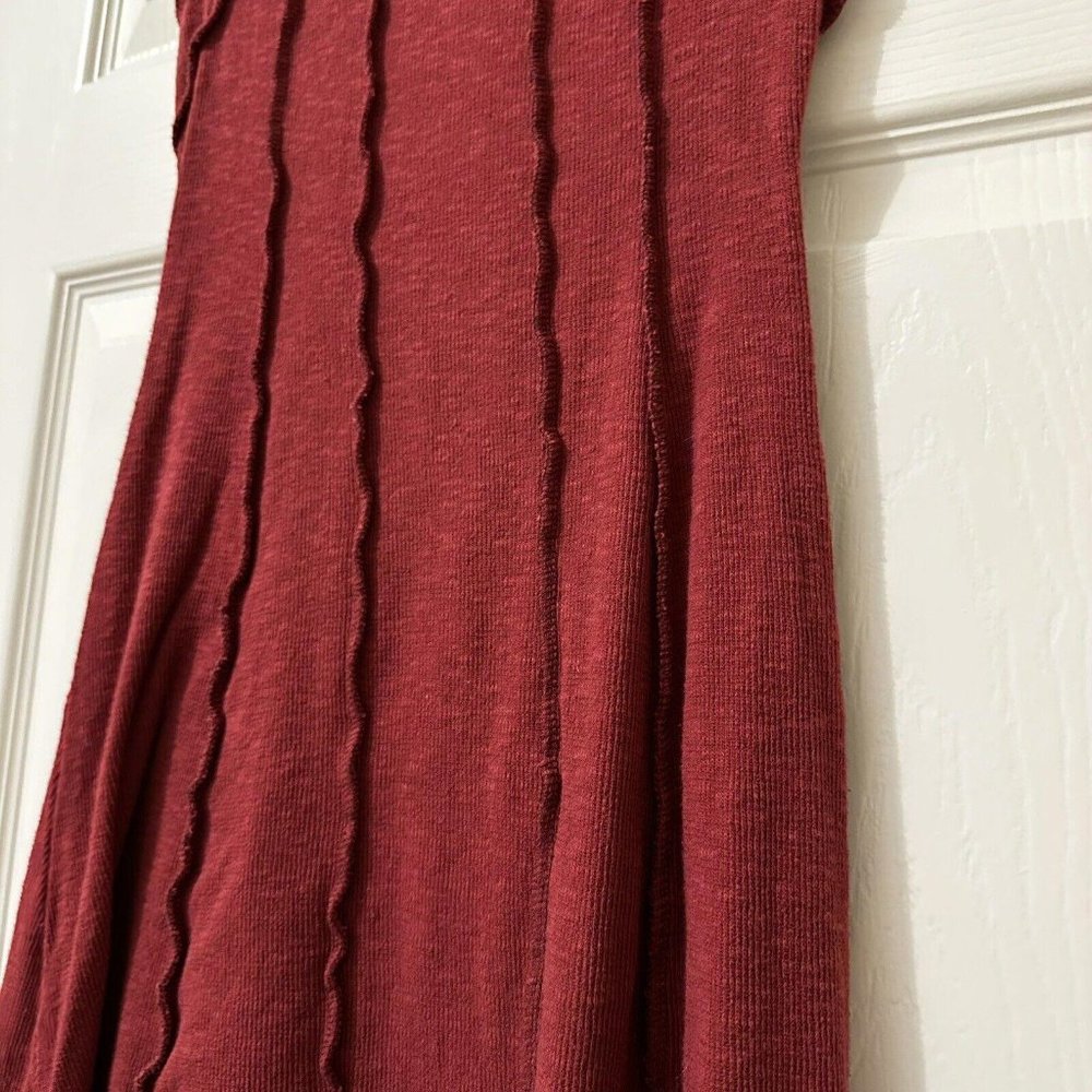 Urban Outfitters UO Rishe Red Exposed Seamed Mini Short Sleeve Dress Sz S Small - Picture 10 of 14